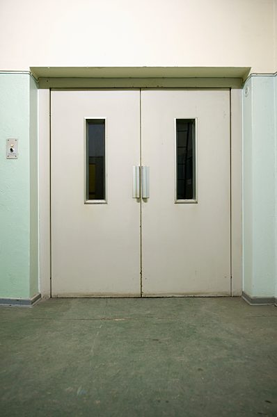 View to freight elevator