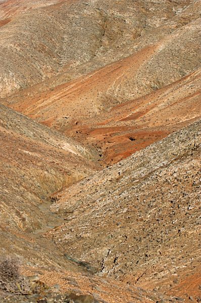 Spain, Fuerteventura, Pajara, mountainscape