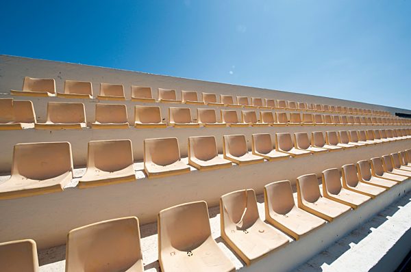Spain, Fuerteventura, Corralejo, grand stand of Estadio Municipal