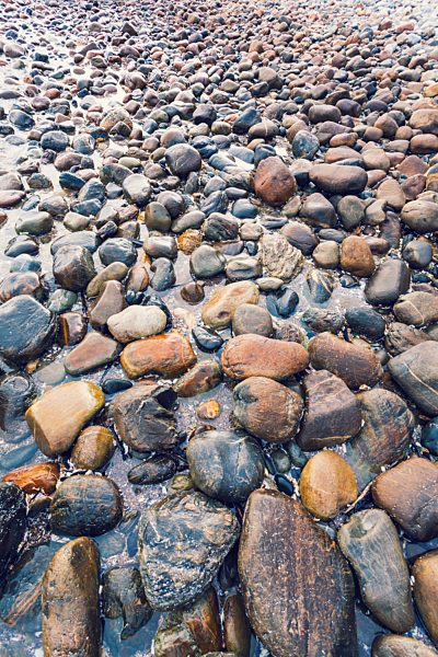New Zealand, Golden Bay, pebbles at  beach