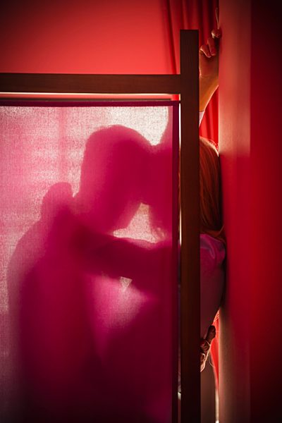 Germany, Stuttgart, Business couple in romance