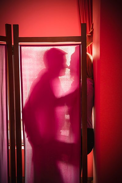 Germany, Stuttgart, Business couple in romance