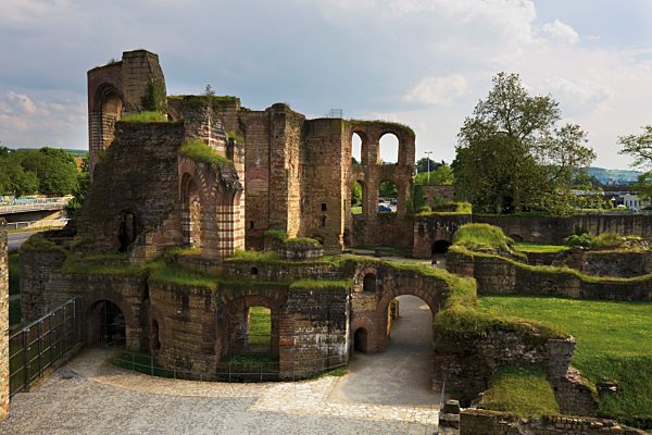 Germany, Rhineland-Palatinate, Treves, Ruins of an imperial thermal bath, elevated view