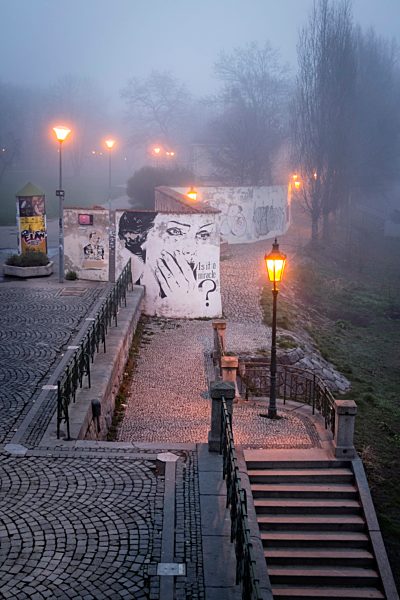 Czech Republic, Prague, promanade at River Vltava