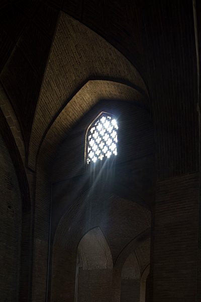 Iran, Isfahan, Interior of the Masjed-e Shah Mosque