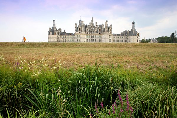 France, Chambord, view to Chateau de Chambord