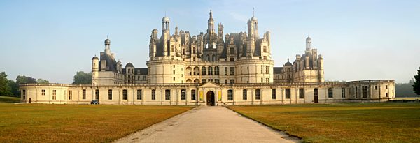 France, Chambord, view to Chateau de Chambord