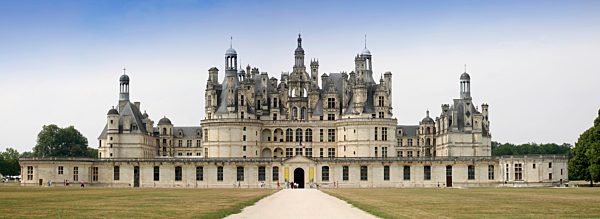 France, Chambord, view to Chateau de Chambord