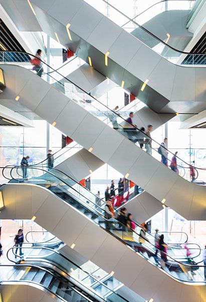 China, Hong Kong, Interior of a shopping mall