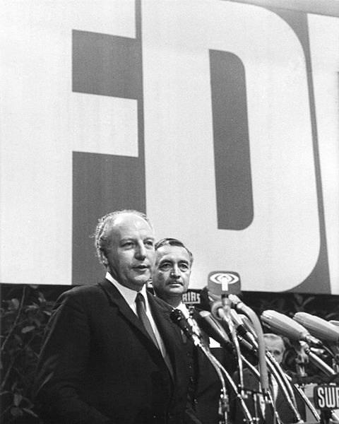 Walter Scheel is new FDP chairman