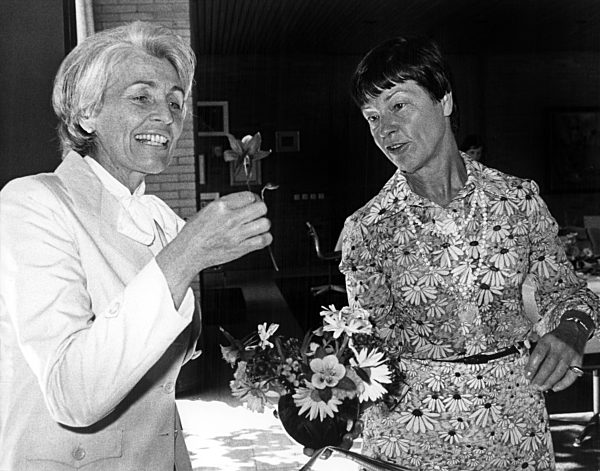 Teestunde bei Loki Schmidt 1977