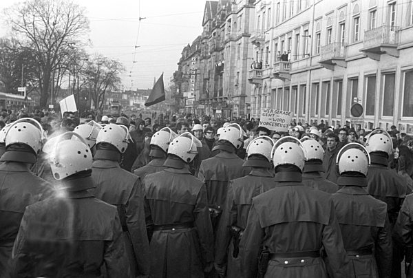 Student demonstration in Heidelberg 1969