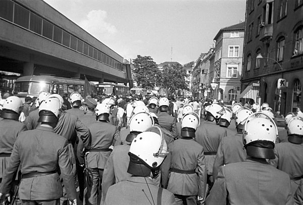 Students demonstrate in Heidelberg in 1969