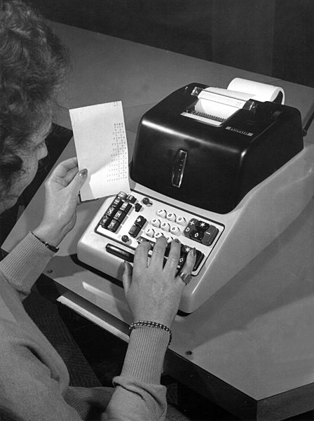 Modern calculating machine 1956