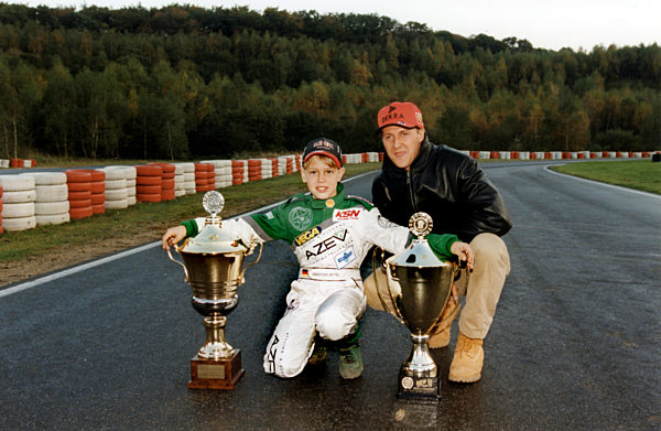 Michael Schumacher und der junge Sebastian Vettel