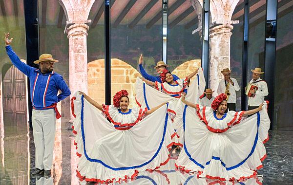 Dominikanische Republik, Volkstanzgruppe, Folklore, ITB 2026. Internationale-Tourismus-Börse, Messegelände, Charlottenburg, Berlin, Deutschland