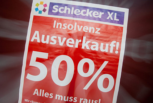 Schlecker-Insolvenz - Ausverkauf bei Schlecker XL