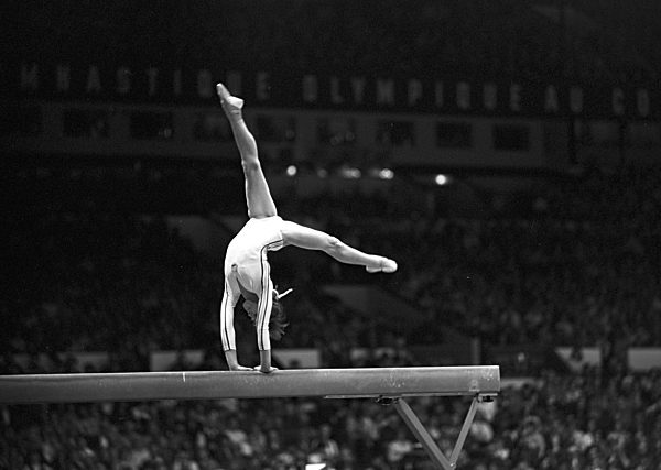 Turnen - Europameisterschaften 1977 in Prag - Nadia Comaneci