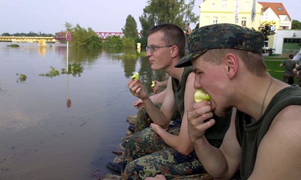 Hochwasser in Schönebeck