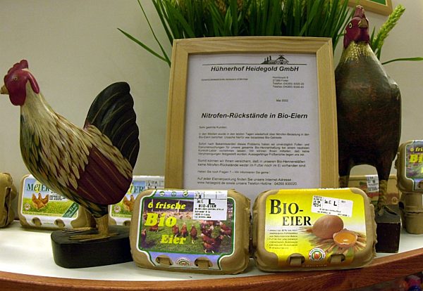 Eierstand bei Karstadt in Magdeburg