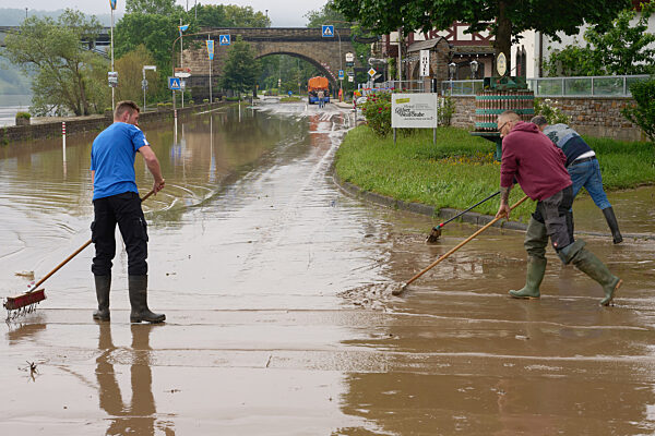 Hochwasser an der Mosel
