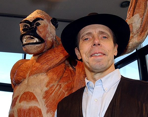 Gorillaplastinat in Ausstellung "Körperwelten"