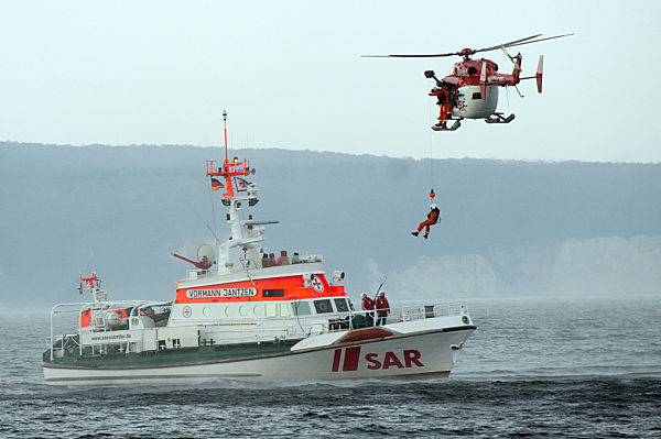 Rettungsübung auf der Ostsee