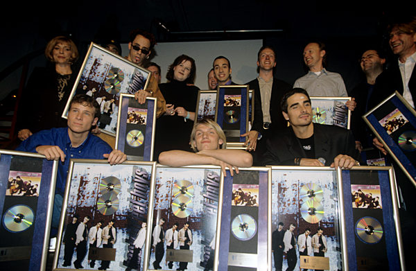 Backstreet Boys (l-r): Brian Littrell, Nick Carter, Kevin Richardson