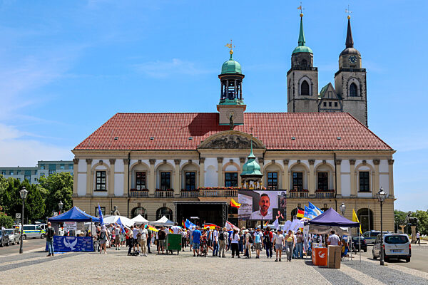 Demonstration der AfD Sachsen Anhalt