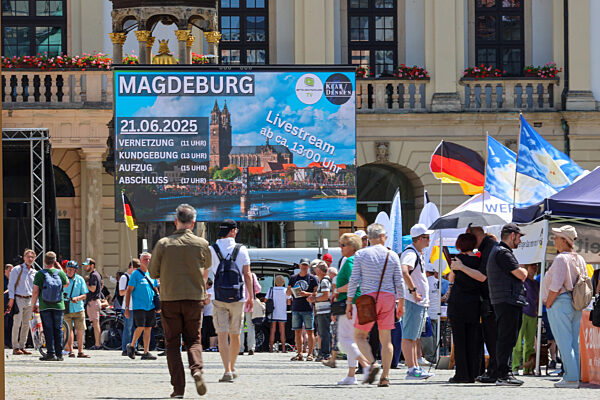 Demonstration der AfD Sachsen Anhalt
