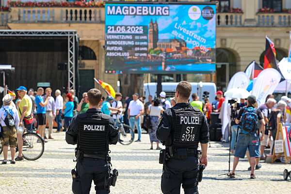 Demonstration der AfD Sachsen Anhalt