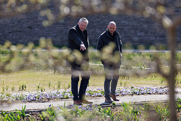 Vor Eröffnung der Landesgartenschau in Höxter