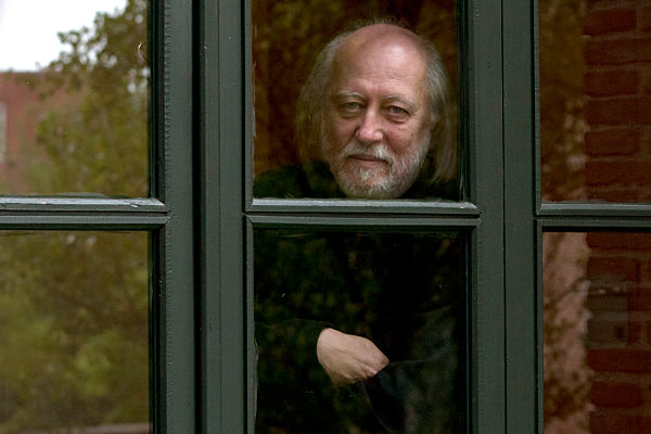 Photoshooting mit László Krasznahorkai in Madrid