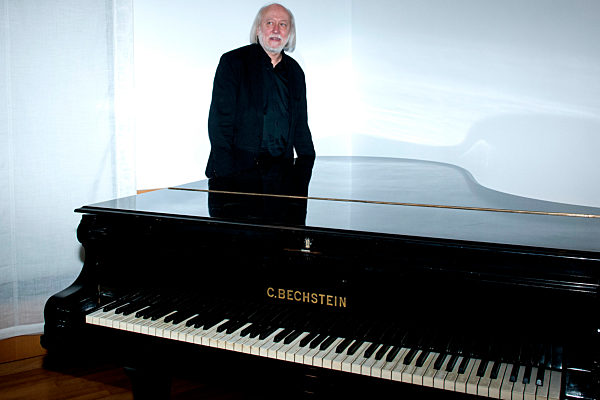 Photoshooting mit László Krasznahorkai in Madrid