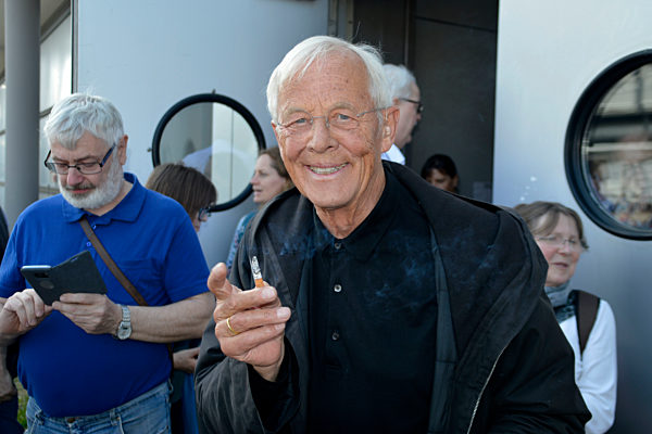 Julian Weigend und Rolf Becker auf der Leipziger Buchmesse 2019 in Leipzig