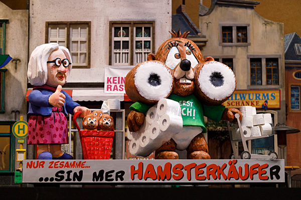 Vorstellung der Wagen des Kölner Rosenmontagszuges 2021