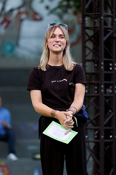 Bündnis 90/Die Grünen-Wahlkampfveranstaltung mit Annalena Baerbock in Köln