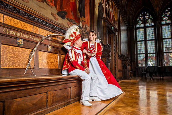 Photoshooting mit den Karnevalsprinzenpaaren in Erfurt