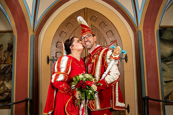 Photoshooting mit den Karnevalsprinzenpaaren in Erfurt