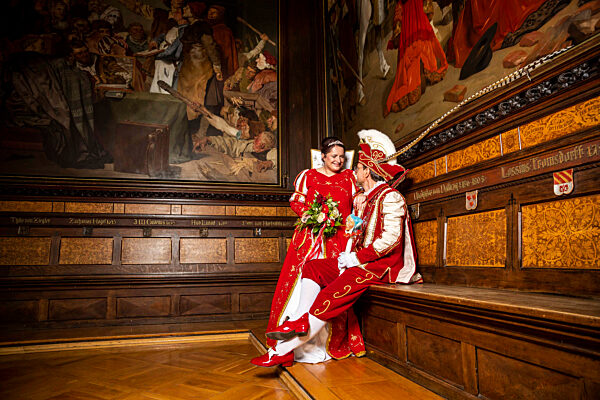 Photoshooting mit den Karnevalsprinzenpaaren in Erfurt