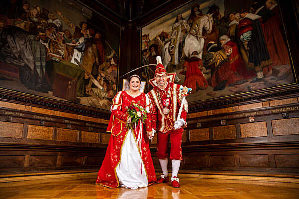 Photoshooting mit den Karnevalsprinzenpaaren in Erfurt