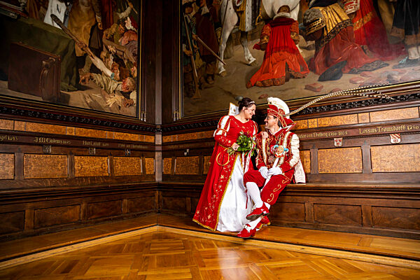 Photoshooting mit den Karnevalsprinzenpaaren in Erfurt