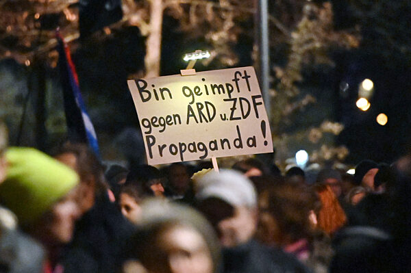 Impfgegner-Demo in Nürnberg