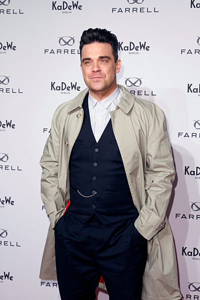 Robbie Williams Launches Men's Fashion - Label "Farrell" in Berlin
