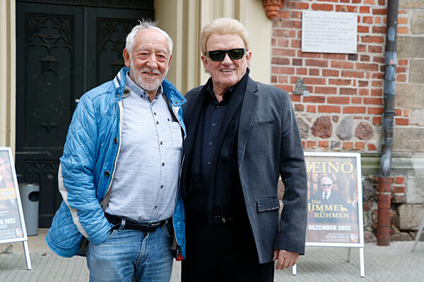 Pressekonferenz mit Heino und Dieter Hallervorden in Dessau