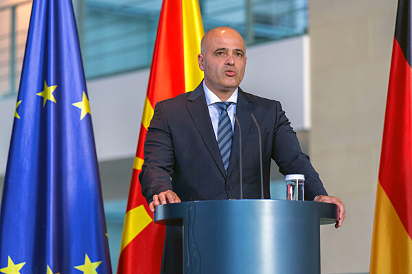 Empfang des Ministerpräsidenten der Republik Nordmazedonien im Kanzleramt in Berlin