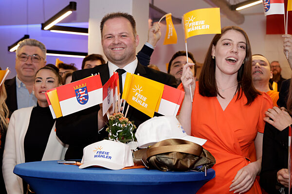 Wahlparty der Freien Wähler in Gießen