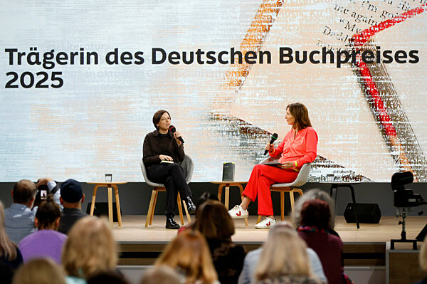 Dorothee Elmiger auf der Frankfurter Buchmesse 2025 in Frankfurt