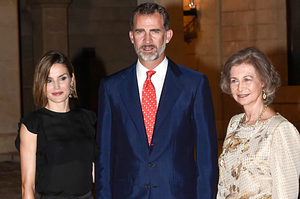 Die spanische Royals geben einen Empfang im Palacio Real de La Almudaina in Palma de Mallorca