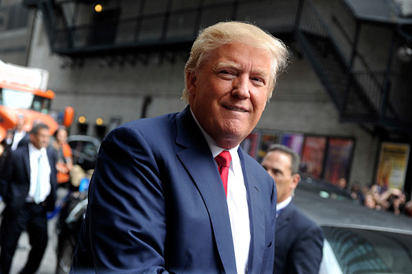 Dolad Trump Visit 'The Late Show With Stephen Colbert' in New York